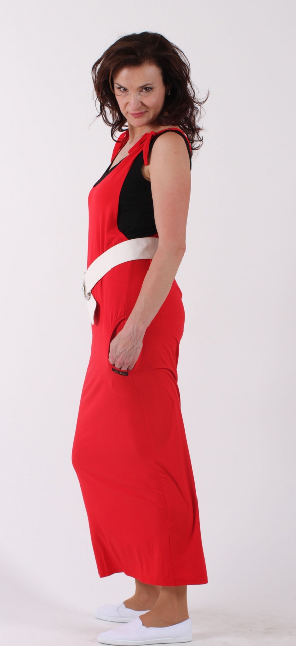 Šatová sukně červená dlouhá