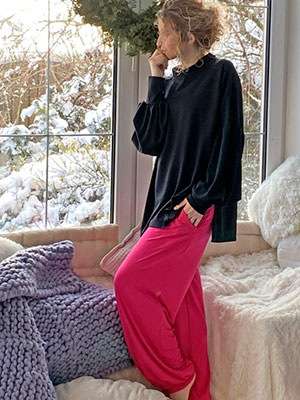 Černá oversize mikina