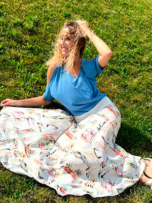 Polokolová sukně- dlouhá fashion