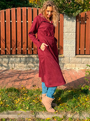 Kabátek burgundy