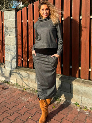 Sukně šedá