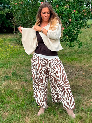 Kalhotová sukně maxi safari