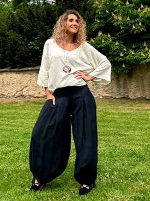 Harémky Tenzel Deep Indigo