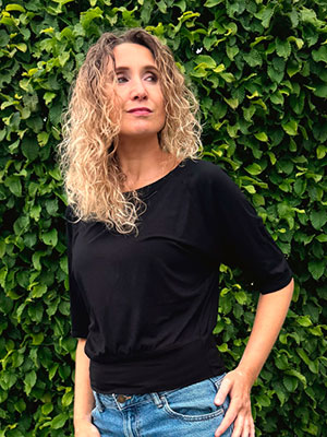 Volné triko černé