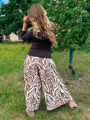 Kalhotová sukně maxi safari