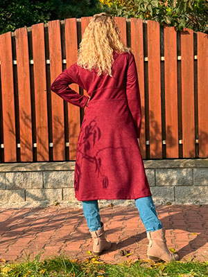 Kabátek burgundy