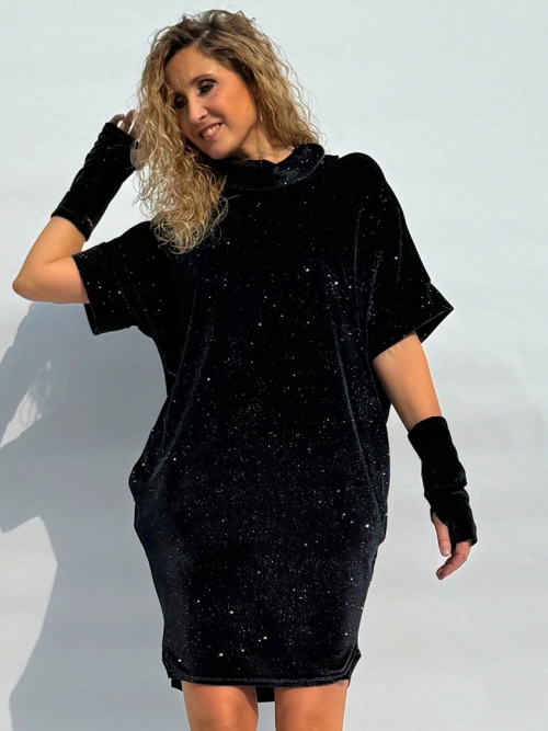 Sametové nátepníky s lesklou nitkou