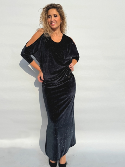 Sametová pouzdrová sukně