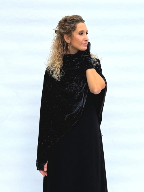 Sametové nátepníky s lesklou nitkou