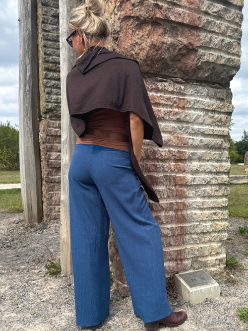 Volné kalhoty klasická modrá