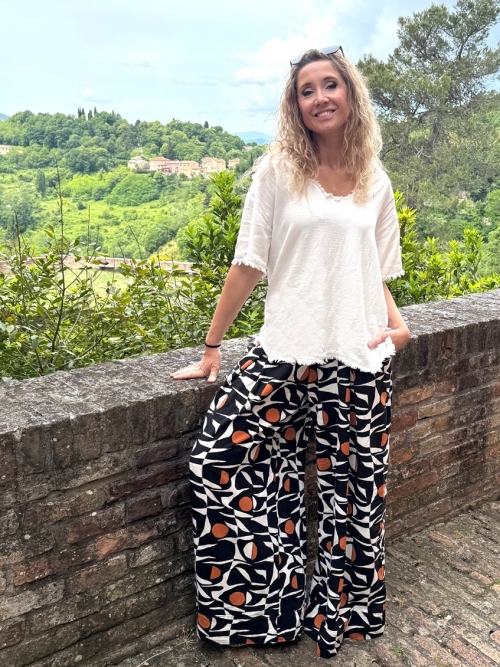 Kalhotová sukně dlouhá vzor
