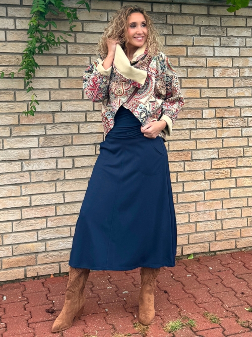 Kabátek netopýr indianský vzor