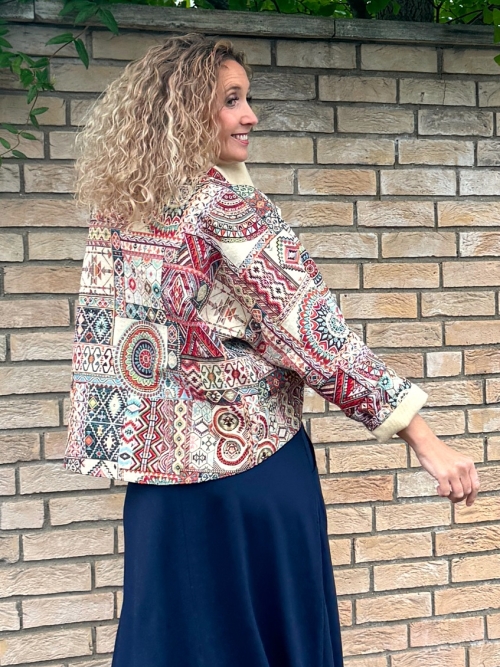 Kabátek netopýr indianský vzor