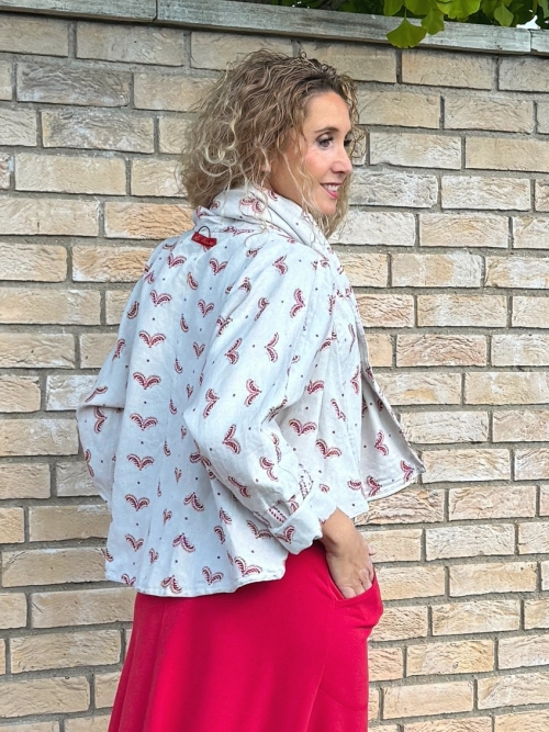 Kabátek netopýr lněný