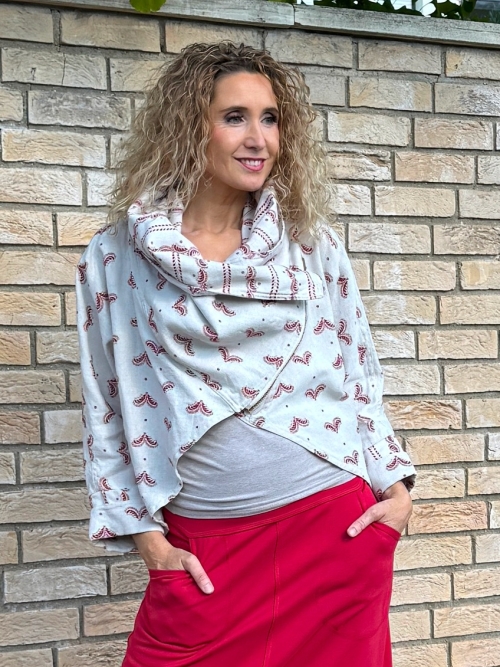 Kabátek netopýr lněný