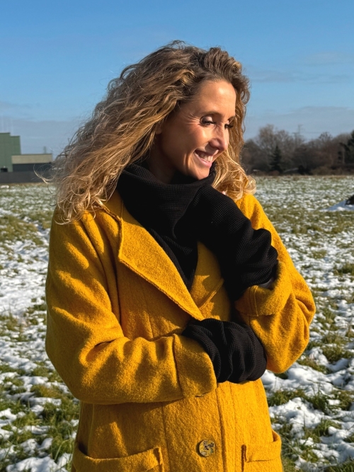 Nátepníky černá vaflovina