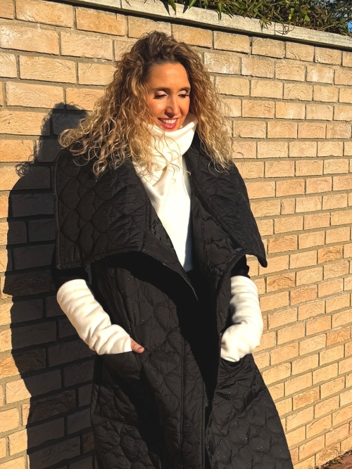 Fleesové nátepníky bílé