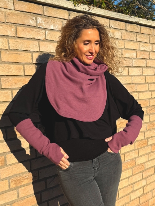 Mauve rolákový nákrčník