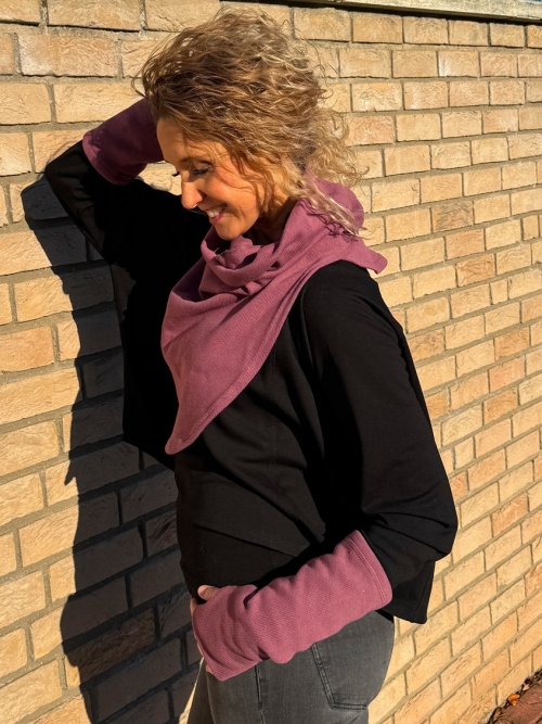 Mauve rolákový nákrčník