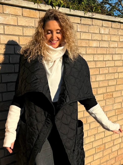 Fleesový rolákový nákrčník bílý