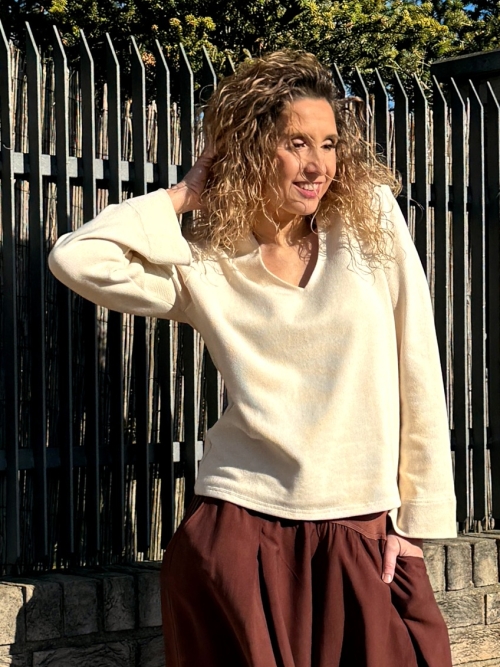 Svetřík bavlněný světlý