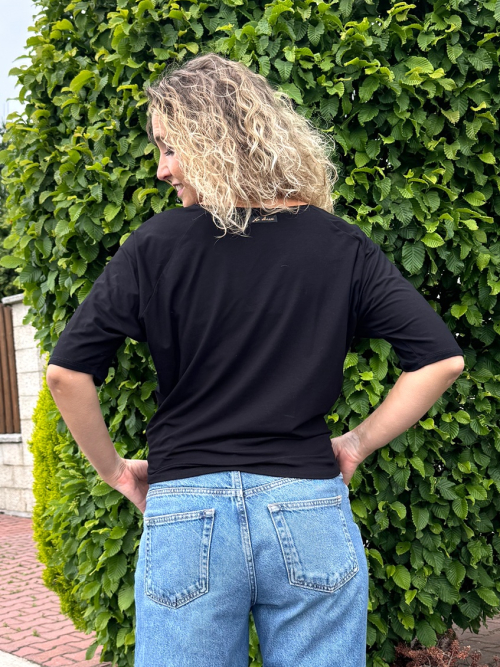 Volné triko černé