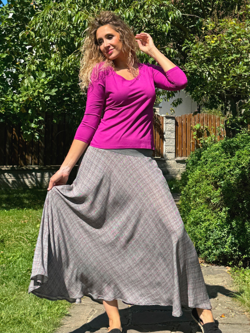 Polokolová sukně- kostička