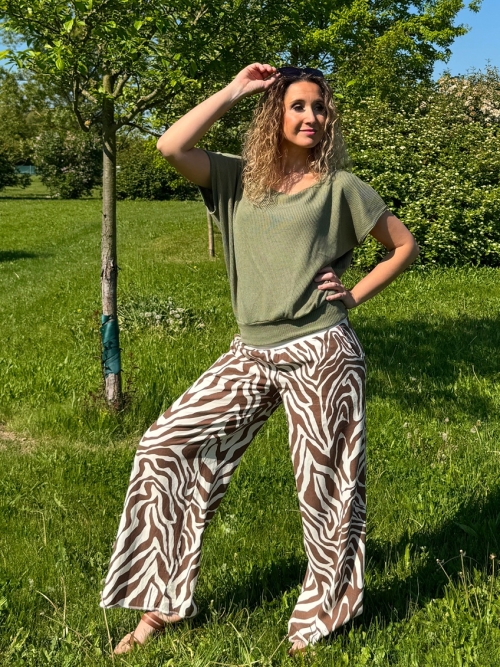 Volné kalhoty safari