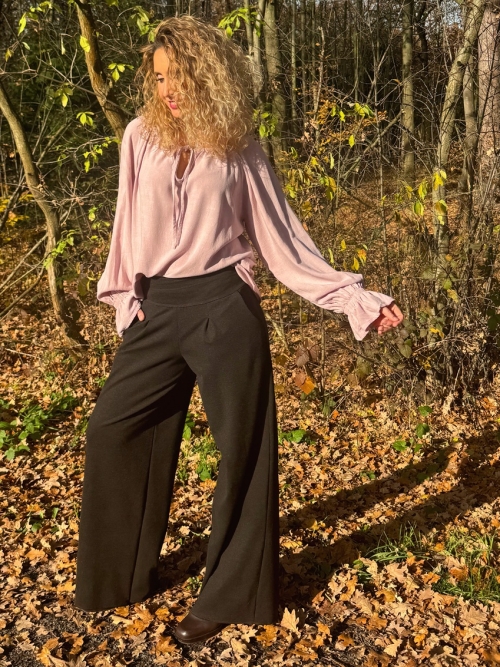 Kalhoty tmavě hnědé