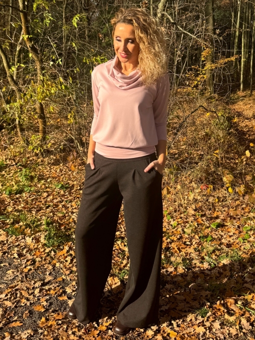 Kalhoty tmavě hnědé