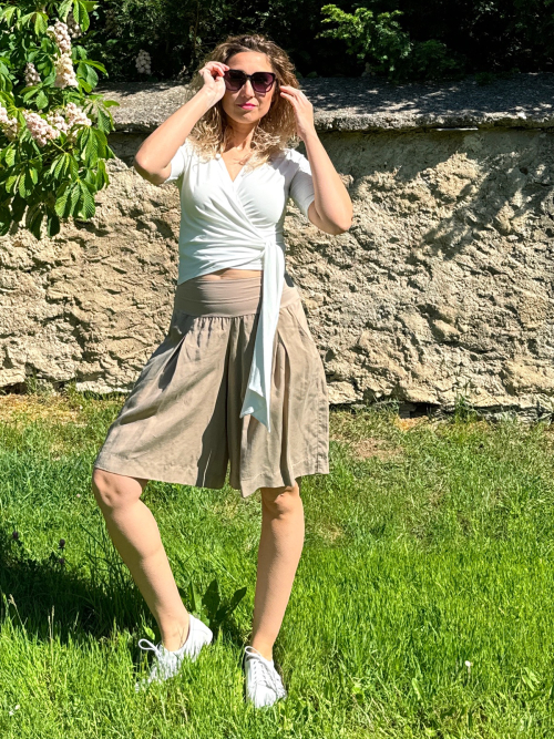 Kalhotová sukně tencel