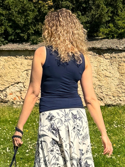 Tričko bez rukávů tmavě modré