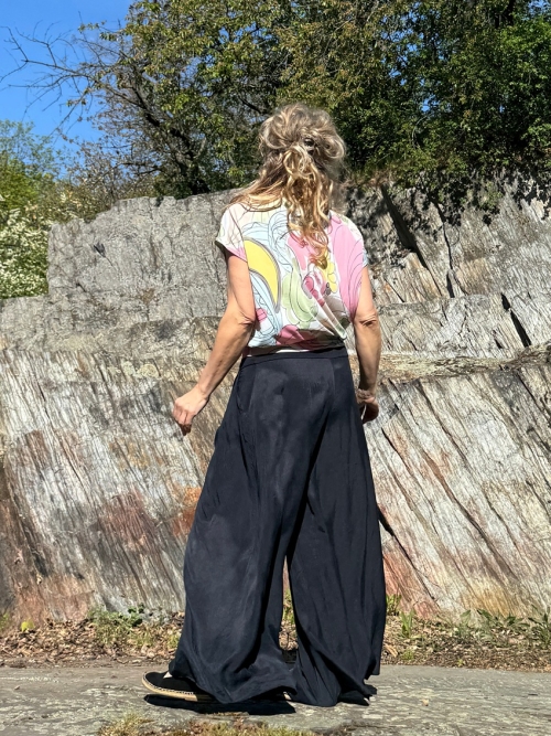 Kalhotová sukně deep indigo