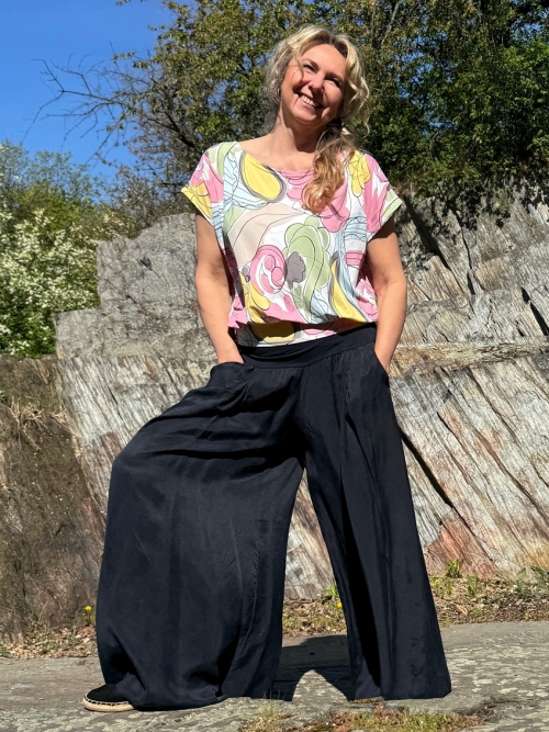 Kalhotová sukně deep indigo