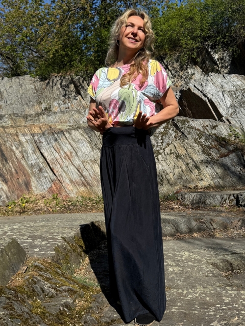 Kalhotová sukně deep indigo