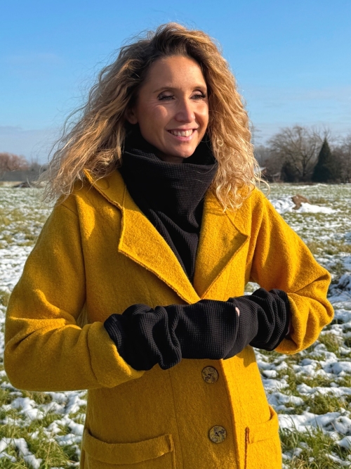 Nátepníky černá vaflovina