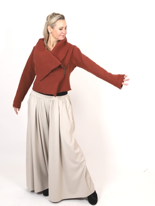 Křivák z pařené vlny měděný