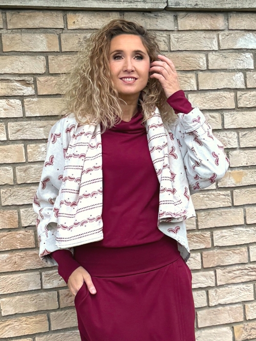 Kabátek netopýr lněný