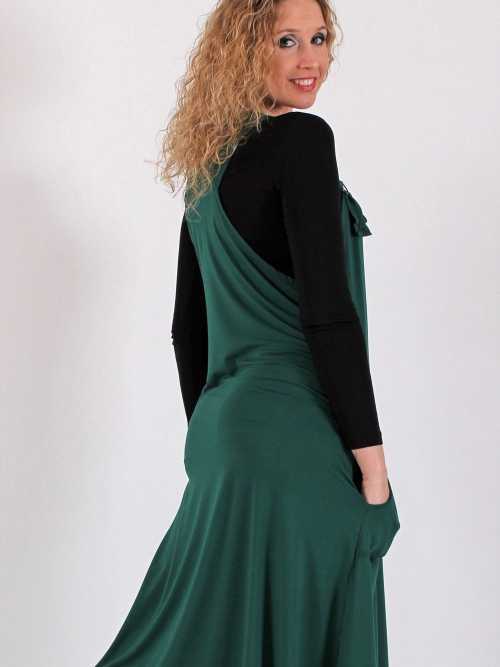 Šatová sukně tmavě zelená