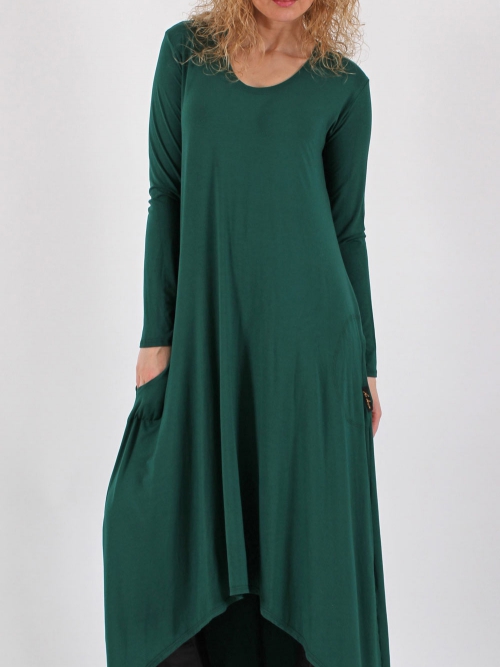 Šaty se zvonovou sukní zelené